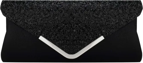 Miniatura 2 de Bolso de noche con lentejuelas con purpurina para mujer, bolso de mano para fiesta de novia