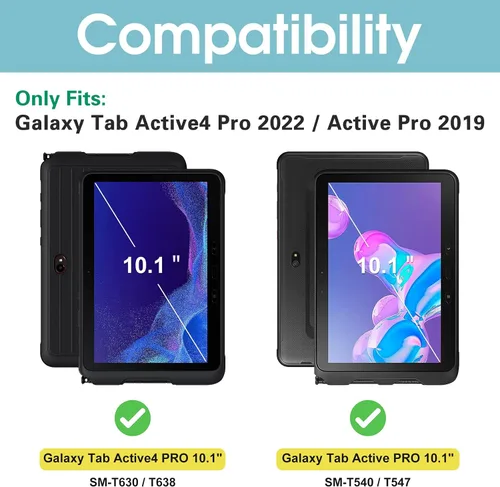 Miniatura 2 de ProCase Paquete de 2 protectores de pantalla para Samsung Galaxy Tab Active4 Pro de 10.1 pulgadas 2022/Tab Active Pro de 10.1 pulgadas 2019