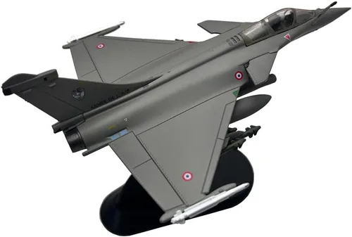 Miniatura 3 de 1:100 France Rafale C Libia War Fighter Jet Avión de metal militar fundido a troquel modelo para colección o regalo (Rafale Guerra de Libia)
