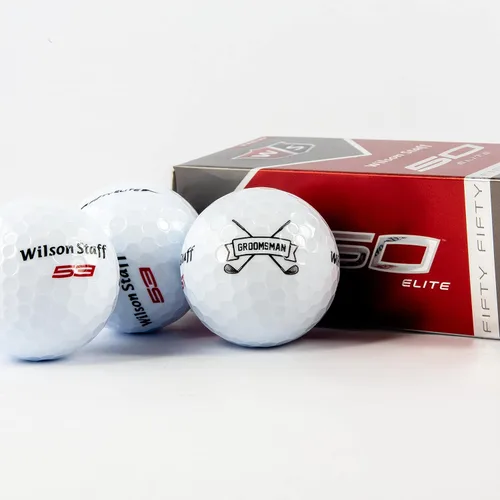 Miniatura 6 de Pelotas de golf personalizadas, 1 docena, Wilson, diseños personalizados para padrinos de boda, padrino, ushers, oficiales Groomsman