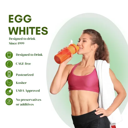 Miniatura 4 de Egg Whites International - Proteína líquida 100% pura de clara de huevo diseñada para beber. AHORA 100% SIN JAULA (4 galones)