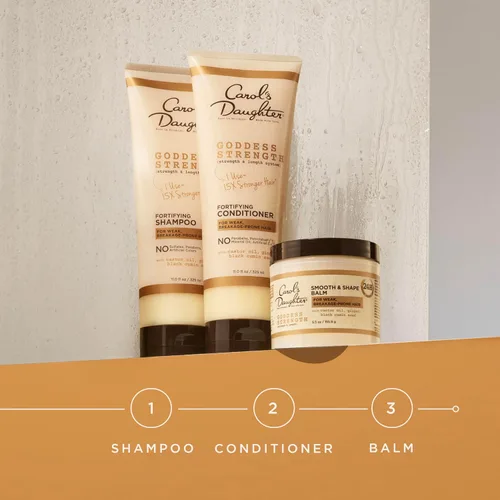 Miniatura 9 de Carol's Daughter Goddess Strength - Acondicionador fortificante para cabello ondulado, rizado y crespo, acondicionador con aceite de ricino