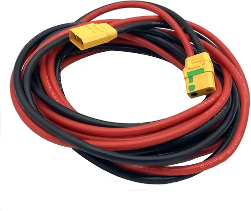 Miniatura 4 de XT90-S - Cable de extensión de enchufe hembra a XT90 macho Cable de extensión de cable de silicona 10AWG para batería RC Lipo FPV Drone