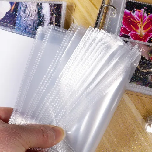 Miniatura 3 de Ancicraft Fundas para álbumes de fotos de 4 x 6 pulgadas, 50 tarjetas postales, paquete de 2 con agujero (páginas de repuesto para 4 x 6 pulgadas)