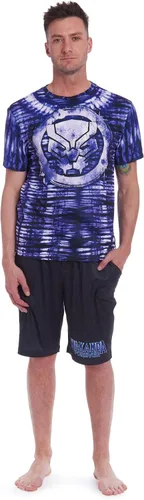 Marvel Camisa y pantalones cortos de pijama de teñido anudado para adultos de los Vengadores Spider-Man Thor Capitán América