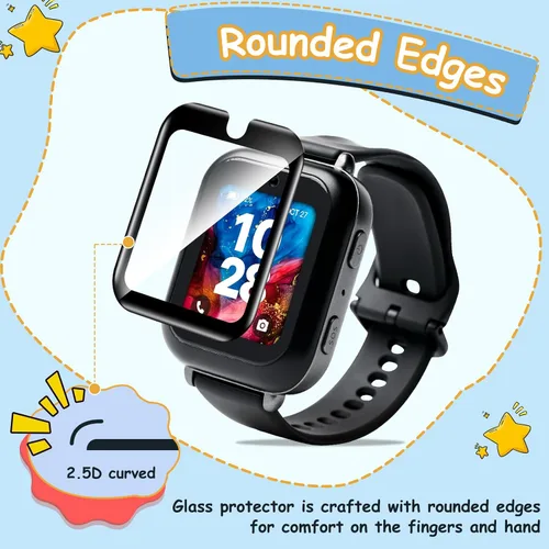 Miniatura 4 de ottpluscase Protector de pantalla para Bark Watch, [2 unidades] Protector de pantalla de vidrio templado, protección general, sensible al tacto