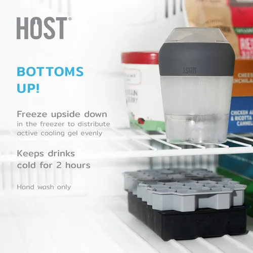 Miniatura 5 de HOST Copas de vino con enfriamiento de champán sin tallo, 9 oz, juego de 2, tazas de enfriamiento para el congelador, copas aisladas tipo flauta