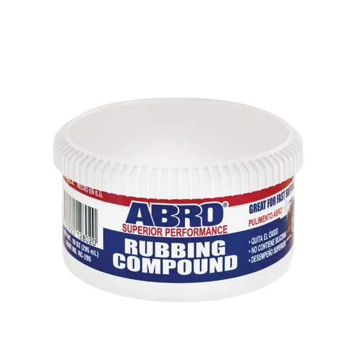 ABRO Compuesto de frotamiento automotriz de Rendimiento Superior para acabados oxidados, brillo, suavidad y limpieza, removedor de arañazos para