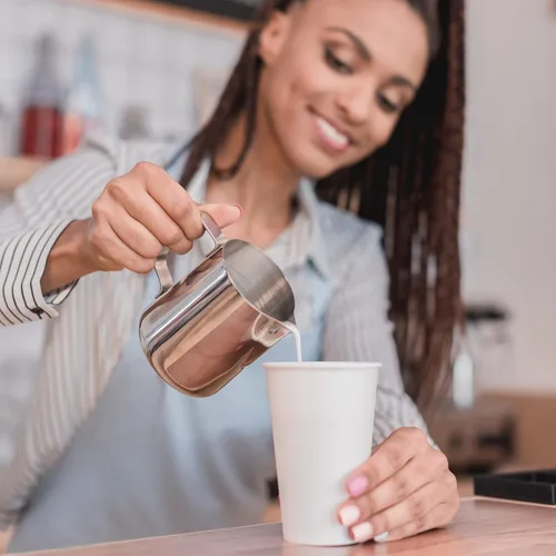 Miniatura 5 de Vasos de papel de 12 oz – Tazas de papel de café blanco para té agua y cacao (50 unidades)