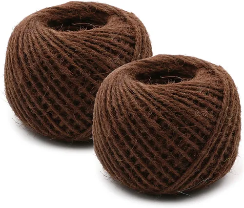Miniatura 11 de Cuerda de yute verde de 54 yardas/rollo de 0.079 pulgadas, cuerda de cáñamo, cuerda gruesa fuerte, envoltura de cuerda gruesa, boda, manualidades