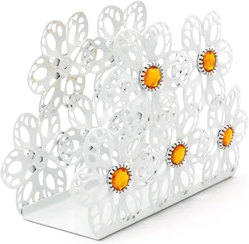 Miniatura 9 de Servilletero para mesa, marco de metal de mariposa, soporte de decoración de mesa de comedor, dispensador de servilletas ideal para mesas de cocina