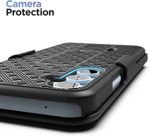 Miniatura 4 de DuraClip - Funda para Samsung Galaxy A54 5G con clip de funda y soporte (negro mate) (A54 5G)