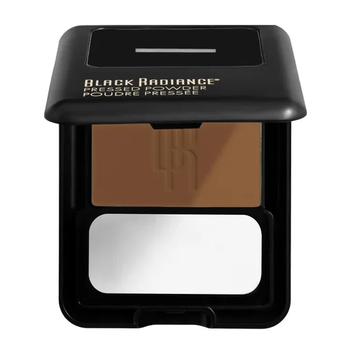 Miniatura 2 de Black Radiance Polvo prensado, acabado mate rico en pigmentos para tonos de piel claros, compacto absorbente de aceite con espejo y esponja
