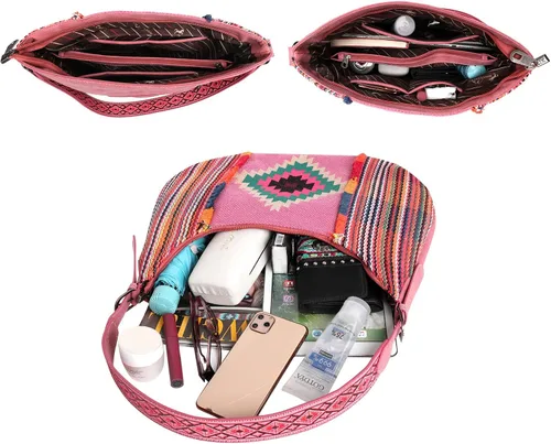 Miniatura 5 de Montana West Aztec Tapestry Collection - Bolso de mano oculto para mujer