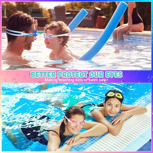 Miniatura 5 de Macarrie Paquete de 50 gafas de natación para niños, gafas de natación para niños, gafas de natación antivaho sin fugas