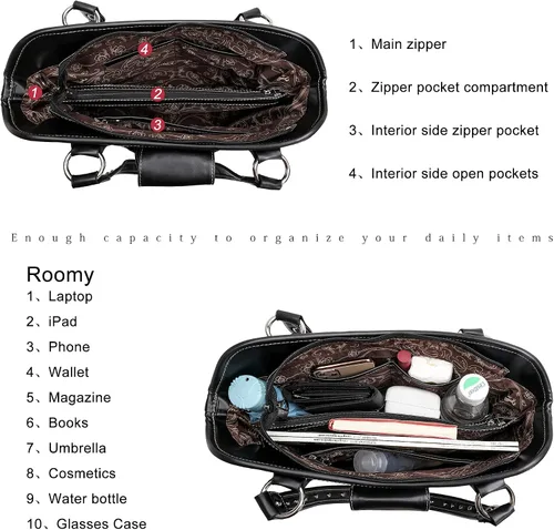 Miniatura 5 de Montana West Bolsas de mano occidentales para mujer, bolso de mano con asa superior para mujer