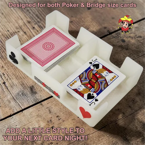 Miniatura 7 de Bandeja giratoria de cartas Busting with Pips para 1-2 cubiertas: fabricada en Estados Unidos (cristal)