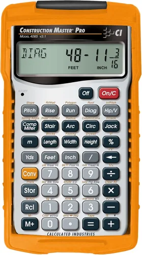 Miniatura 10 de Calculated Industries 44080 Construction Master Pro-Desktop Calculadora de fracción de pies y pulgadas de construcción avanzada con herramienta