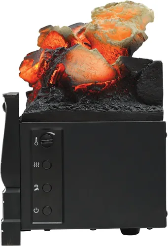 Miniatura 10 de Duraflame Set de Troncos Eléctricos 1,000 Pies Cuadrados de Calentador, Troncos Artificiales Falsos con Llamas Infrarrojas para Chimeneas