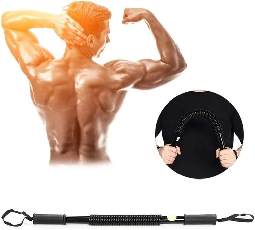 Miniatura 5 de ZJchao Ejercitador de potencia de brazo, barra de potencia de resorte, antebrazo, fuerza muscular, entrenamiento de resistencia, kit de gimnasio, 30