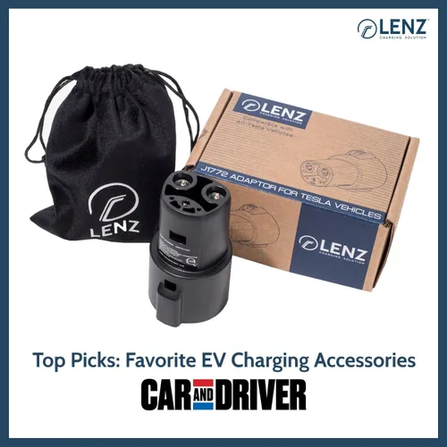 Miniatura 4 de LENZ Paquete - Adaptador de carga y bloqueo J1772 a Tesla