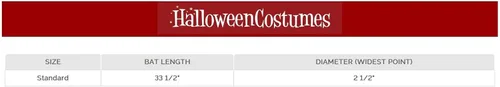 Miniatura 2 de Fun Costumes Bate de béisbol de plástico para adultos, aspecto de madera