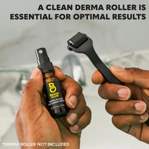 Miniatura 5 de The Beard Club Derma Roller Spray limpiador - Limpia y prolonga la vida útil del rodillo Derma - 0.5 onzas