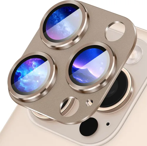 Suoman Protector de lente de cámara para iPhone 16 Pro Max /16 Pro, película de vidrio templado de dureza 9H, destello sin obstrucciones, cubierta