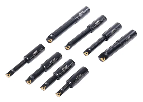Miniatura 6 de AccusizeTools - Vástago redondo 3/4 pulgadas, 75 pulgadas, 90 grados, juego de barra de mandrinar indexable, # 2627-9108