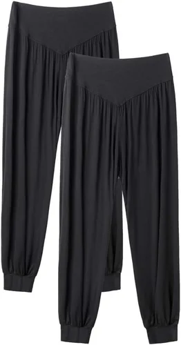 Miniatura 13 de Pantalones de algodón modal para mujer de AvaCostume, pantalones suaves para practicar yoga o deportes.