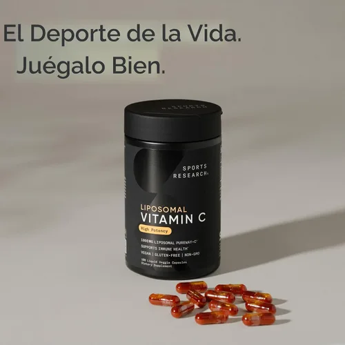 Miniatura 7 de Sports Research® Suplemento de Vitamina C Liposomal de Alta Potencia 1000 mg – Certificado Vegano, Sin OMG, Sin Gluten Antioxidante y Apoyo