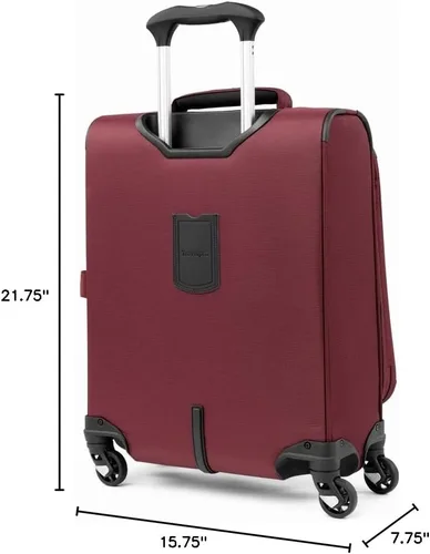 Miniatura 242 de Travelpro Maxlite 5 - Juego de 2 piezas de equipaje de mano de tela, expandibles con 4 ruedas giratorias, bolso blando para debajo del asiento, Negro
