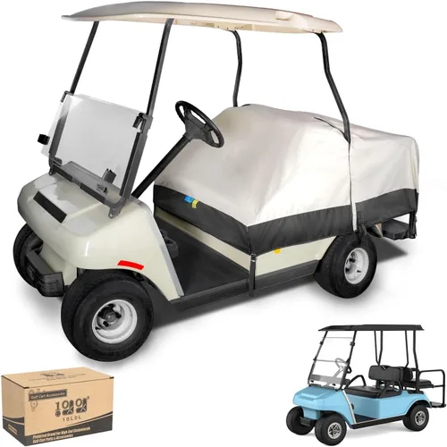 10L0L Funda impermeable para asiento de carrito de golf, universal para Yamaha EZGO Club Car asientos 2+2, cubiertas para lluvia | Fundas