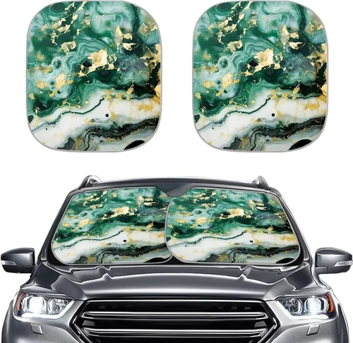Miniatura 9 de Parasoles para parabrisas de automóvil con estampado de patas de perro, bloquea rayos UV, mantiene tu vehículo fresco, cubierta plegable para auto