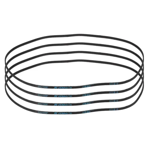 Miniatura 79 de uxcell 4pcs HTD-3M correa dentada de goma 60 dientes, 7.087 in de longitud de paso x 0.236 in de ancho x 0.094 in de altura, correa de distribución