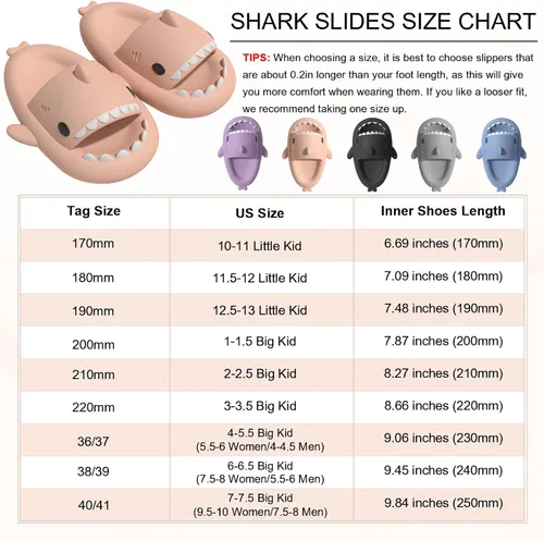 Miniatura 6 de Sandalias de tiburón para niños, bonitas pantuflas mejoradas, sandalias de tiburón en la nube, antideslizantes, suela gruesa, cómodas, bonitas