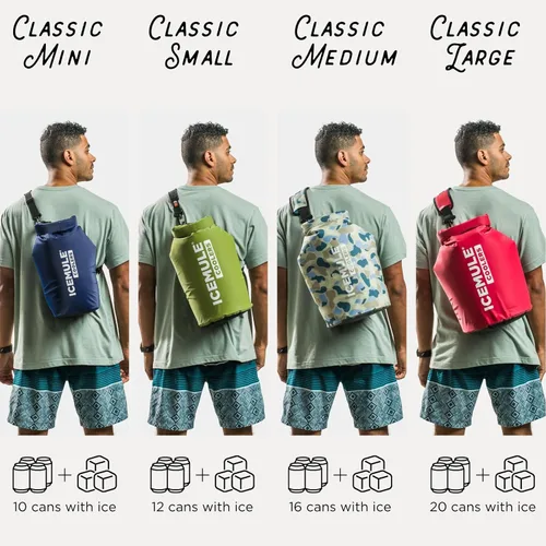 Miniatura 2 de ICEMULE Enfriador Clásico Plegable con Correa Bandolera Manos Libres, 100% Impermeable, Flota, Más de 24 Horas de Refrigeración, Enfriador de Lados