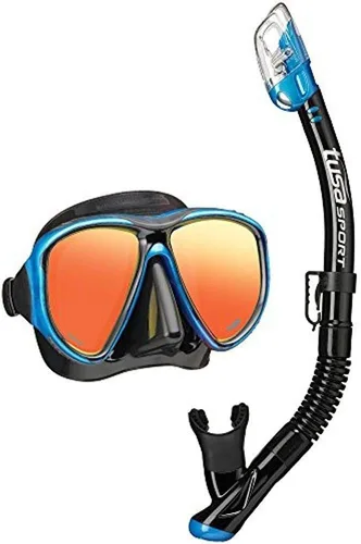 Miniatura 5 de TUSA Combo de máscara deportiva Powerview y snorkel seco para adultos