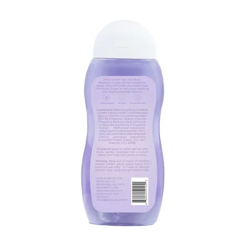 Miniatura 2 de Arbol Verde - Champú lavanda para bebés (8.45 onzas líquidas) Hipoalergénico, sin alcohol, suave para la piel sensible, aroma relajante