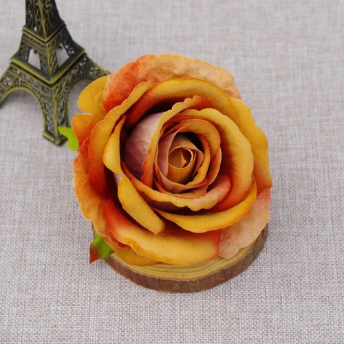 Miniatura 14 de 10 piezas de flores artificiales sin tallo de 3.9 in de cabeza de rosas artificiales estéticas para bodas, ramos, guirnaldas