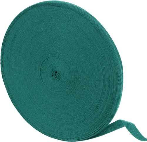 Miniatura 78 de uxcell Cinta de sarga de algodón de 50 yardas, cinta de espiga de 3/8 pulgadas para coser ropa, manualidades (azul)