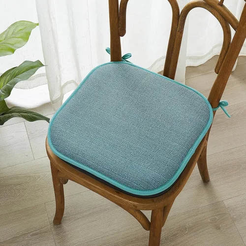 Miniatura 4 de Elegant Comfort Fundas de cojín para silla con lazos y parte trasera de goma antideslizante, espuma viscoelástica gruesa, almohadilla de cojín