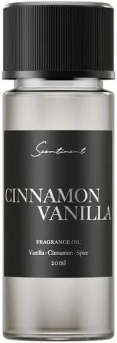 Scentiment Cinnamon Vanilla Winter Collection Aceite difusor – Vainilla, canela y especias para difusores, aceite de fragancia – 4.06 fl oz – 0.68
