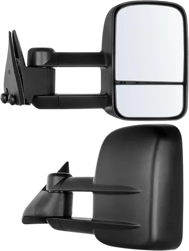 Miniatura 39 de ECCPP Juego de espejos de remolque, reemplazo en pareja, compatible con Chevy Silverado 1500 2500 HD 3500 Suburban 1500 2500 Tahoe para GMC Sierra