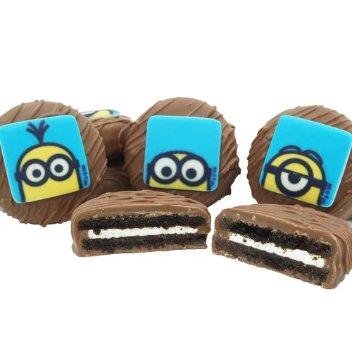 Miniatura 70 de Galletas de la marca Philadelphia Candies cubiertos por ambos lados de chocolate negro y con leche, y crema de cacahuete de la marca Nutter Butter
