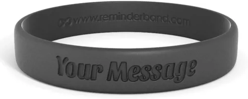 Miniatura 38 de Reminderband - Pulsera clásica de silicona 100% personalizada – Pulsera de goma de silicona personalizada – Personalizable, eventos, regalos, apoyo