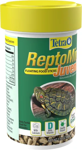 Miniatura 5 de Tetra ReptoMin Baby - Palitos flotantes para alimentos de 0.92 onzas, para tortugas acuáticas pequeñas, tritones y ranas (paquete de 36)
