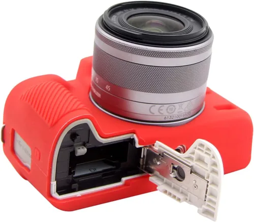Miniatura 6 de Rieibi Funda de silicona para Canon M50 M50 Mark II, funda protectora de silicona suave para cámara digital Canon EOS M50 EOS M50 II Rojo