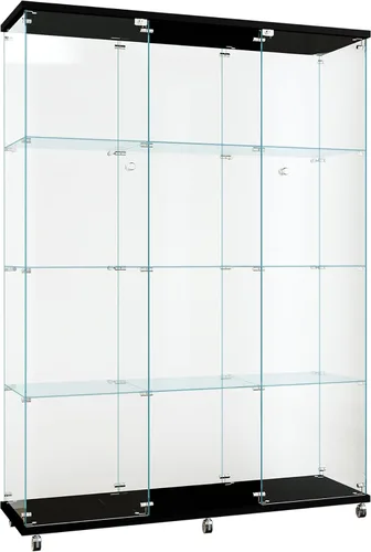 Miniatura 12 de FLYMUHJIA Gabinete de cristal para cocina, despensa, armario de almacenamiento de barra de esquina con cuatro niveles de doble puerta, 64 pulgadas