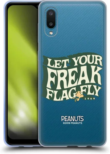 Miniatura 324 de Head Case Designs Funda de gel Woodstock 50th con licencia oficial de Peanuts Snoopy Guitar 1969 [protección de grado militar] compatible